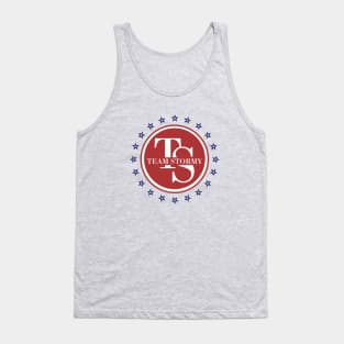 Team Stormy Daniels I Am With Her American Red Blue Logo Tank Top